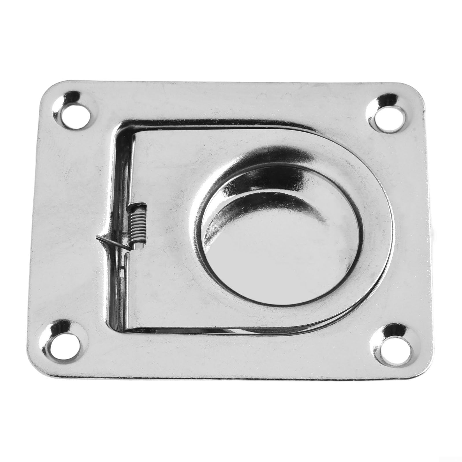 HpLive 4 Stück Edelstahl Zurrösen Versenkte D-Ringe Befestigungsringe für Boote Anhänger LKW Bodenmontage, 304 56x66mm