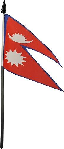 Miniatura 48 de Bandera de la bandera del Líbano de AZ, 3.9 x 5.9 in, bandera de escritorio libanesa, 5.9 x 3.9 in, barra y base de plástico negro