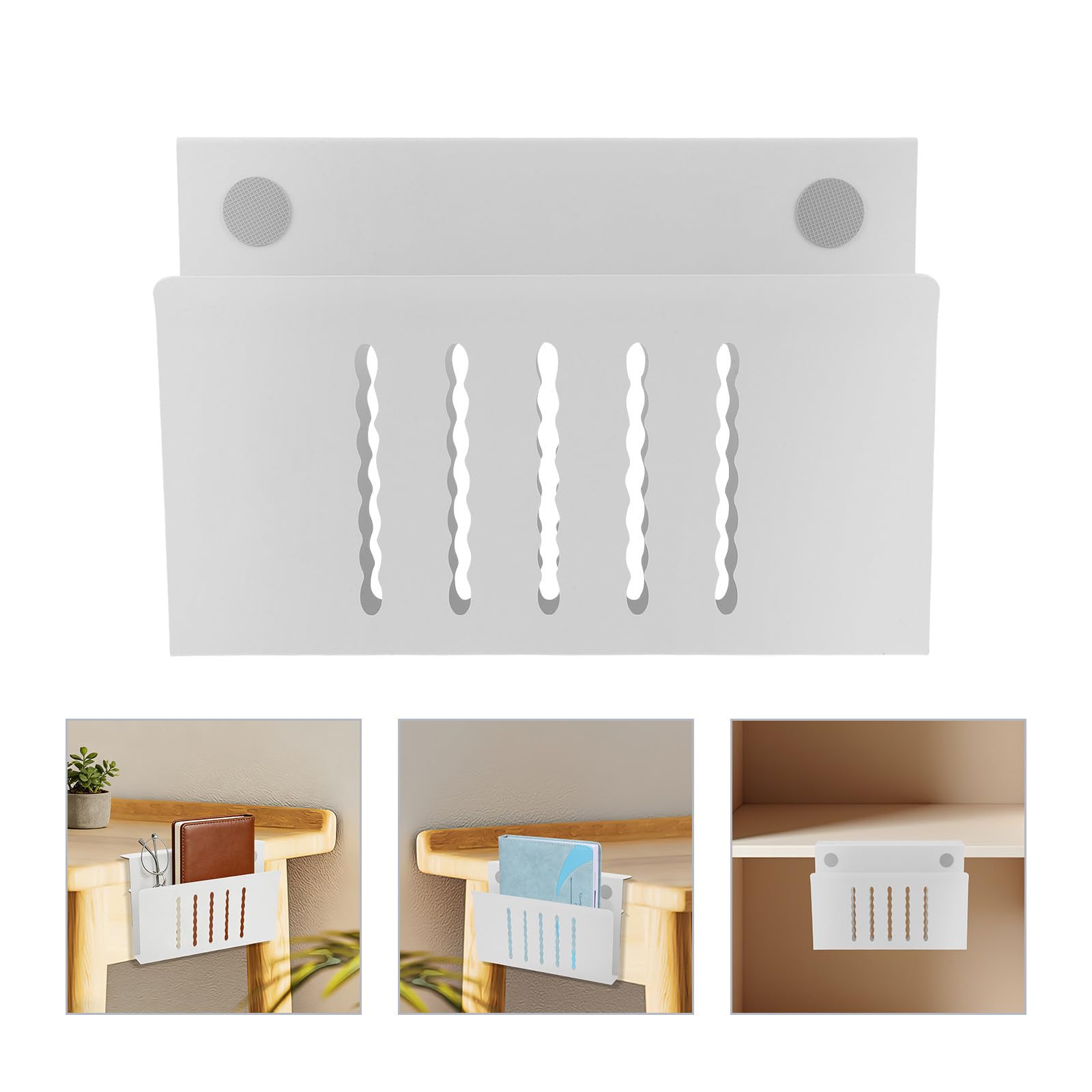 HOMSFOU Laptop Kühler und Tragbarer Laptopständer aus Eisen mit Bohrfreier Montage Universelle Kompatibilität und Platzsparendem Design für Büro und Zuhause
