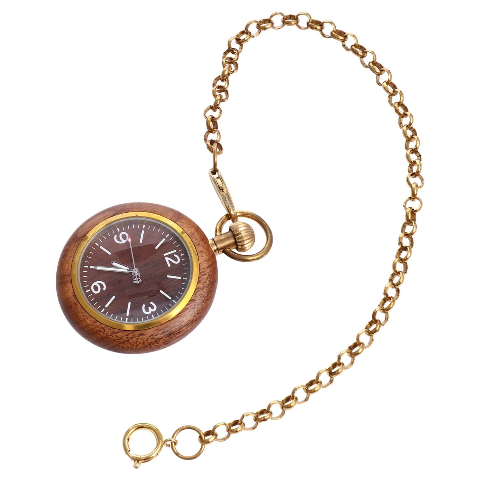 Toyvian Reloj de Bolsillo Precisión Vintage de Aleación, Movimiento de Cuarzo Estilo Clásico para Obsequio