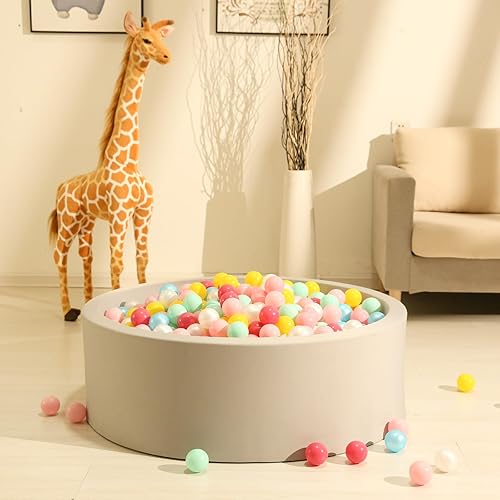 Miniatura 2 de GOGOSO Pelotas para niños pequeños, bolas de plástico para corralito de pelota, piscina, bebé, decoración de fiesta, forma divertida, estrella, a