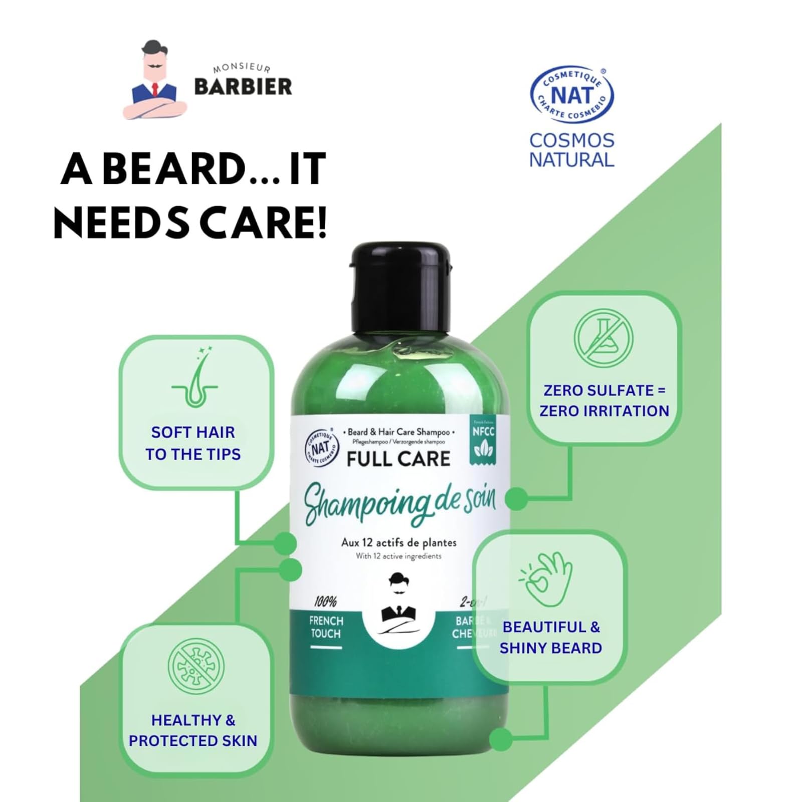 Monsieur BARBIER Bart- und Haarpflegeset FULL CARE