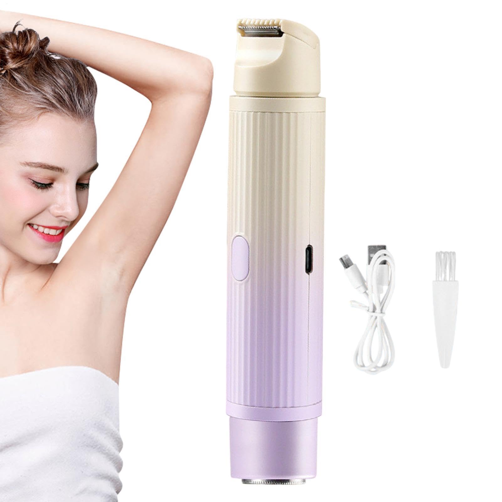 Afeitadora eléctrica mujer de doble cabezal y diseño de bolsillo resistente al agua 8