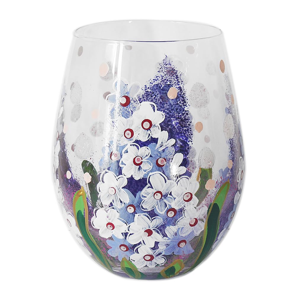 Lesser & Pavey Lynsey Johnstone Delphiniums Stemless Glass