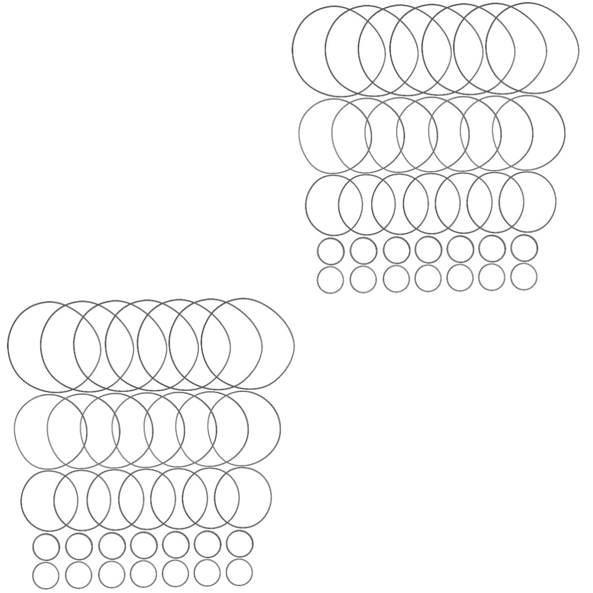 OSALADI 100pcs Cassette Recorder Belts Replacement for Tape Players Thick Square Cassette Belts for Video Machines and DVD Drives and Wear-Resistant for Daily Use