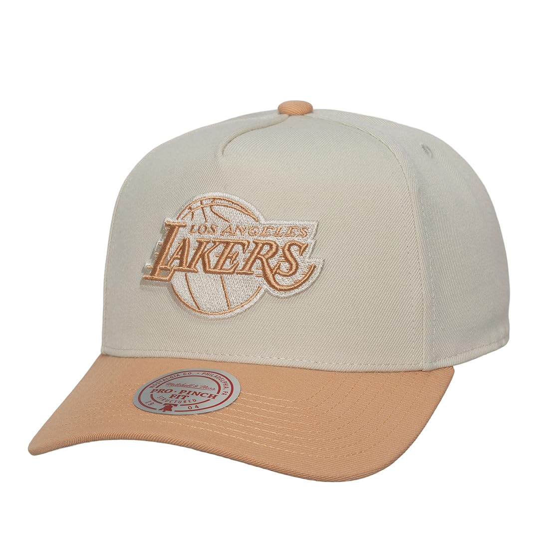 Mitchell & Ness NBA Chalk Dust Pro - Gorra con diseño de Los Angeles Lakers, color beige