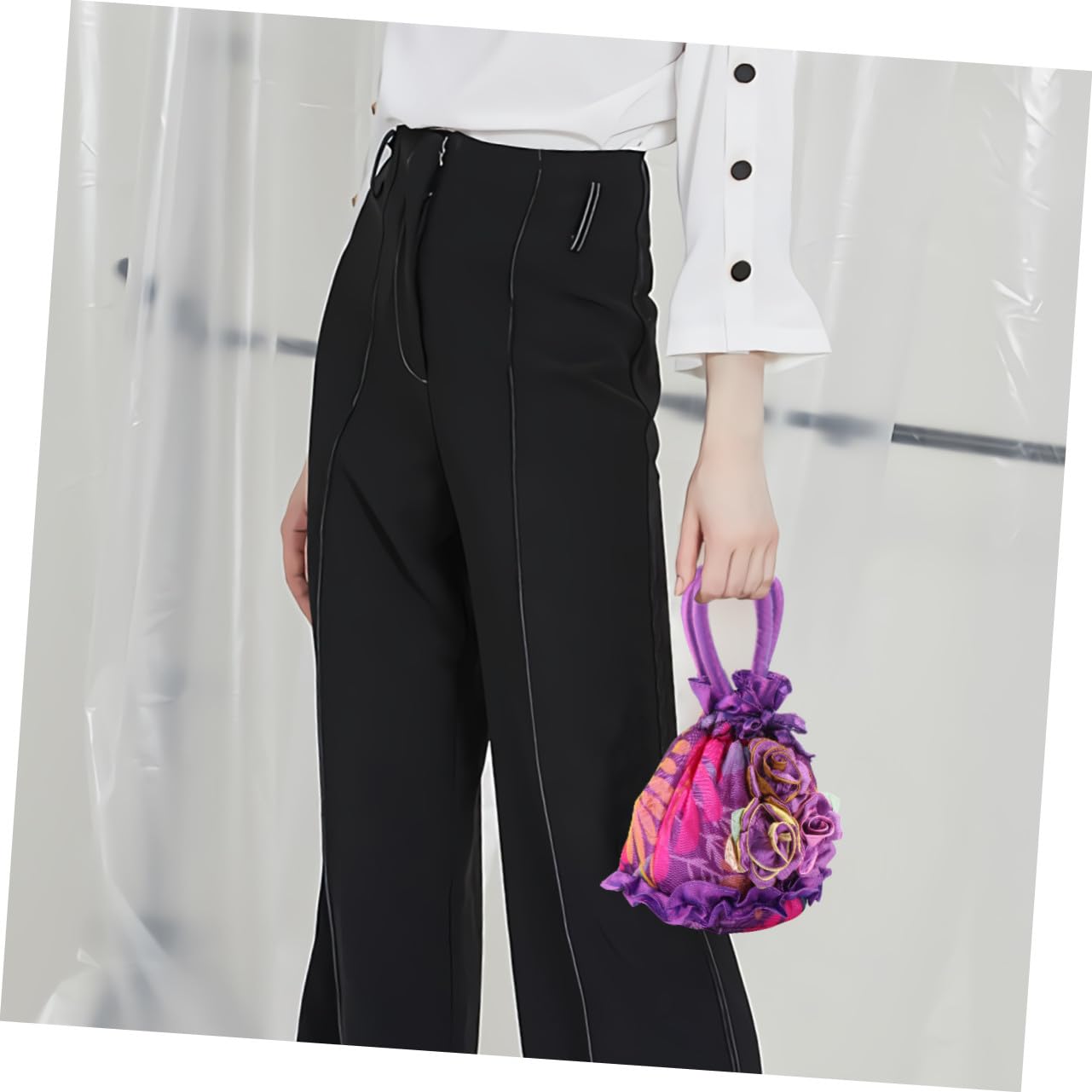 Bolso De Mano De 2 Piezas Bolsa De Modelado De Tela