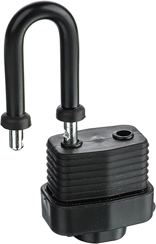 Miniatura 7 de Candado de acero laminado resistente al agua de 1.575 pulgadas con llaves para uso en exteriores e interiores (paquete de 3)