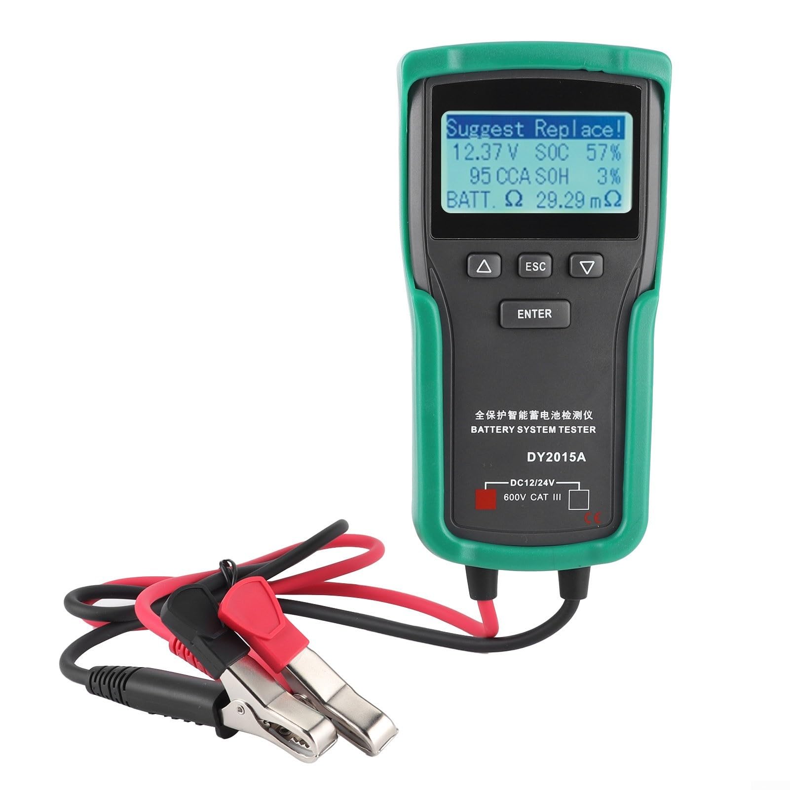Tester Auto 12V/24V per cca 100-1700 Analizzatore Tester Auto