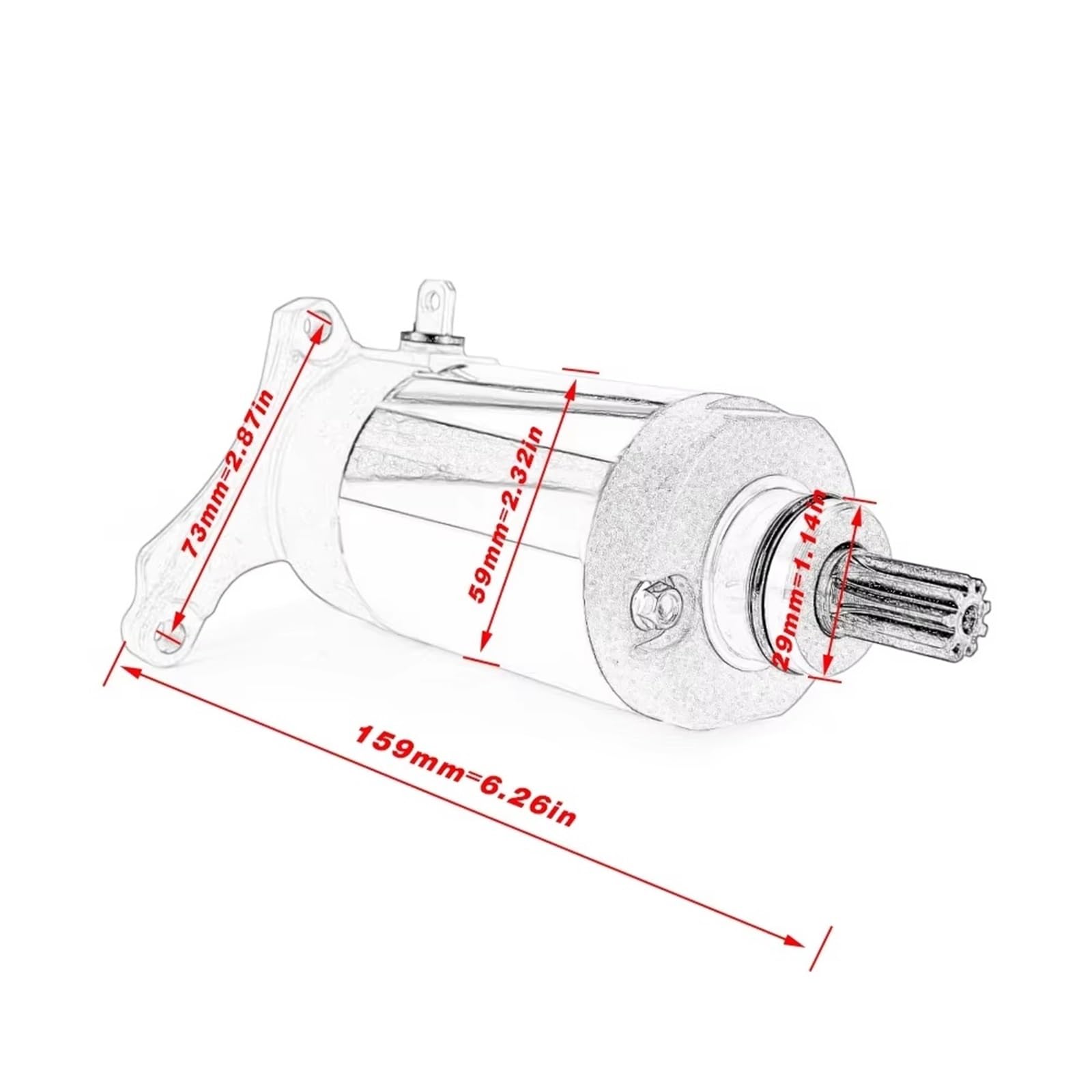 Componenti del motore Compatibile Con Yamaha Per XT225 2001-2002 Per ST225 Per Bronco 1997 Accessori Per Avviamento Motore 1C6-H1800-00 4JG-81890-00