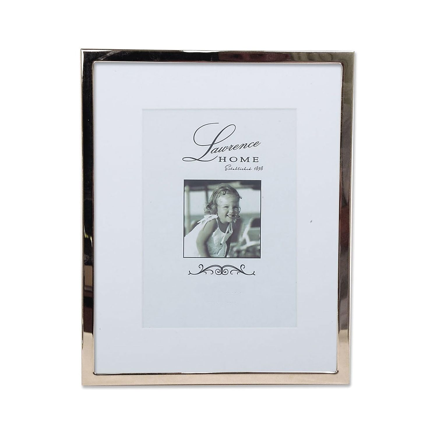 Lawrence Frames 710680 5 x 17,7 cm Gümüş Standart Metal Resim Çerçevesi, 20 x 25 cm Mat