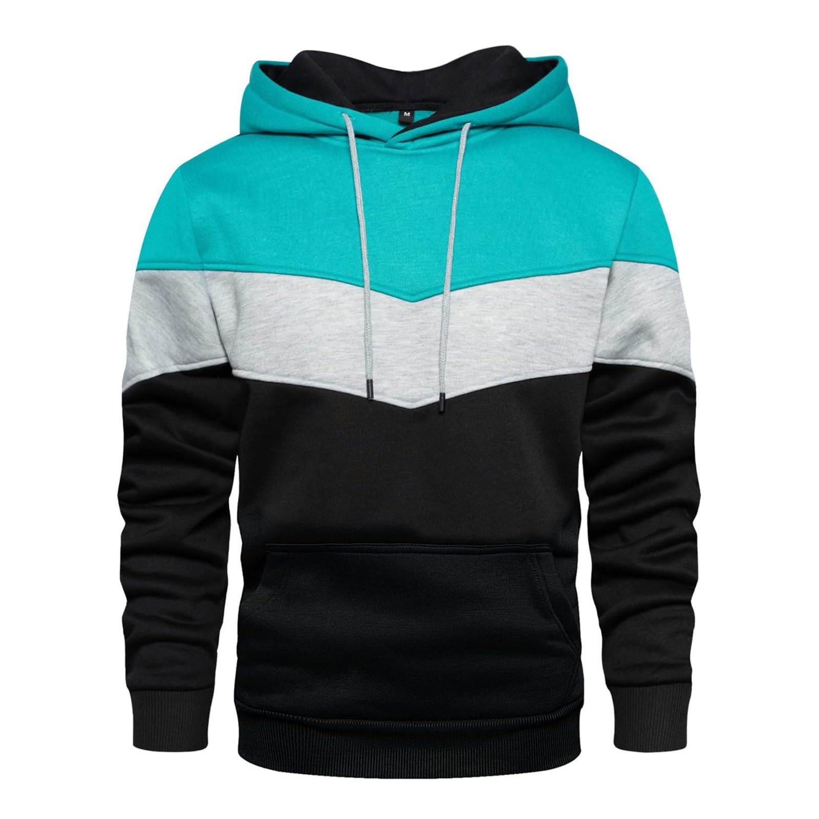 Pull à capuche patchwork homme en imprimé camouflage style sport