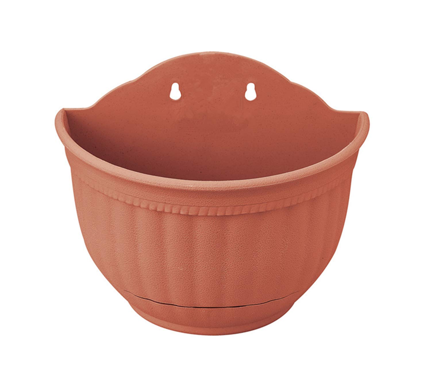 Wall Planter Plastic with S Hooks for Hanging Herbs Succulents Cacti Air Plants or Other Small Plants Fence or Wall Mounted Resin Planters Container for Home Garden Patio Indoors and Outdoors (Brick)