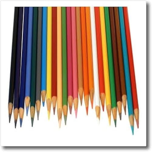 Miniatura 1 de 3dRose Lápices de colores-plancha en transferencia de calor, 8 x 8", para material blanco (ht_195374_1)