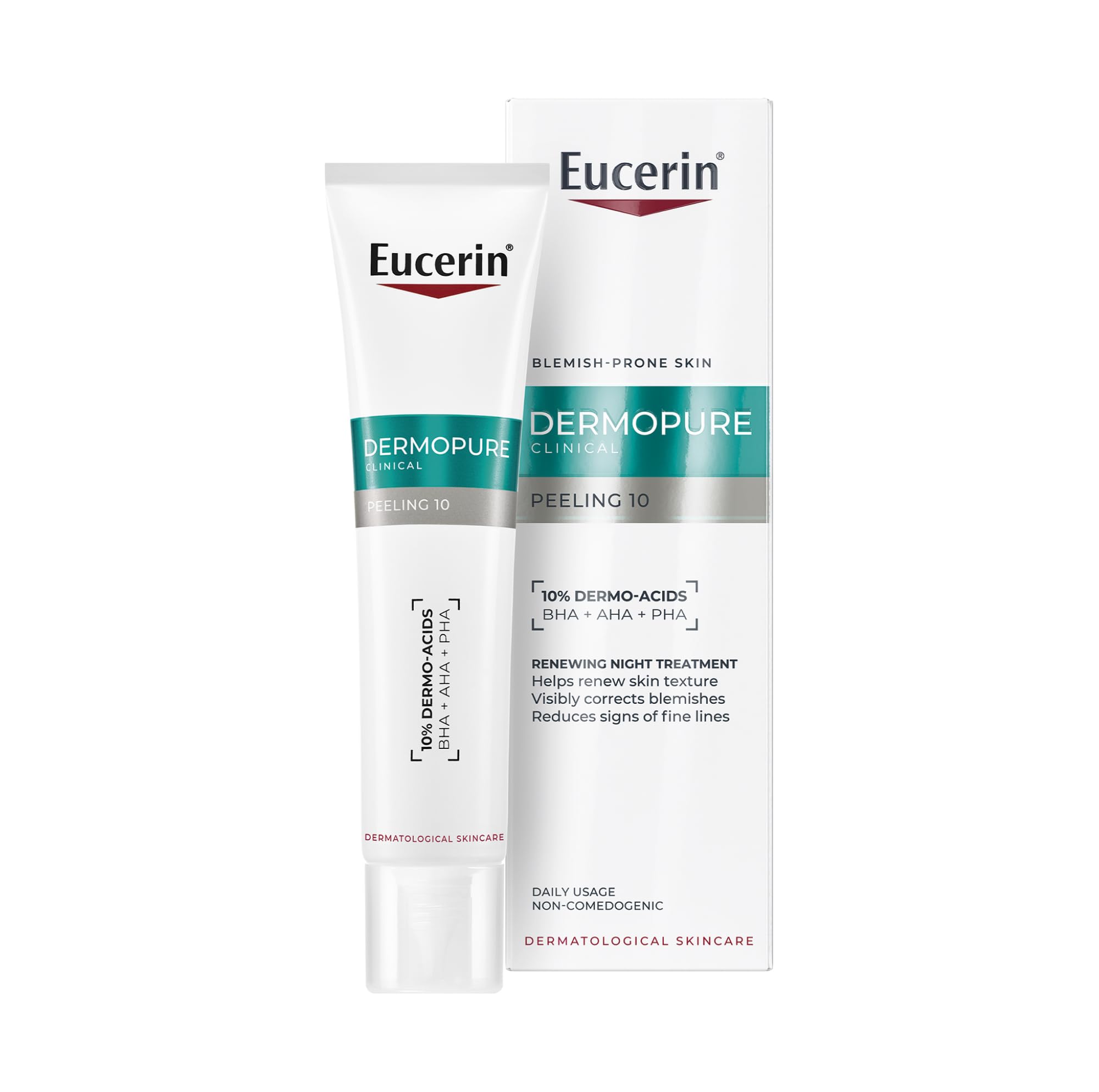 Eucerin Dermopure Clinical Peeling 10 Treatment 40ml, Renewing Facial Serum with 10% Dermo-Acids and Salicylic Acid