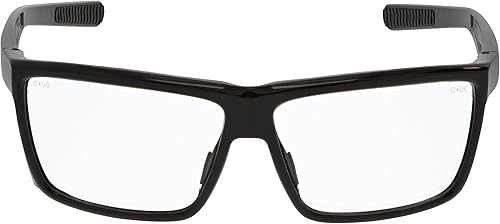 Miniatura 10 de MCR Safety SR212 Swagger SR2 - Gafas de seguridad con almohadillas de goma termoplástica y protectores laterales desmontables, marco negro, lente