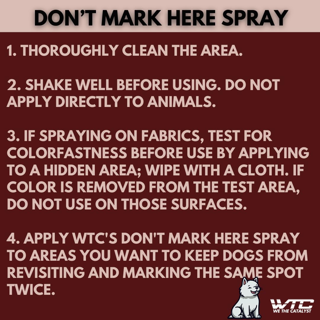Don't Mark Here 500 ML - No Pee Repellent Spray for Dogs Indoor & Outdoor - Puppy Housebreaking Supplies - Anti Peeing for Dogs and Puppies - Made in India 3