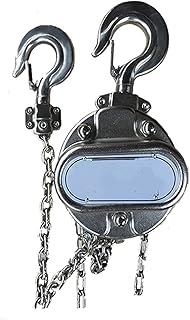 Chain Hoist Lever Hoist 304 Stainless Steel Manual Hoist Anti-Corrosion Chain Hoist 1 Ton Triangle Stainless Steel Chain Hoist Wide Application