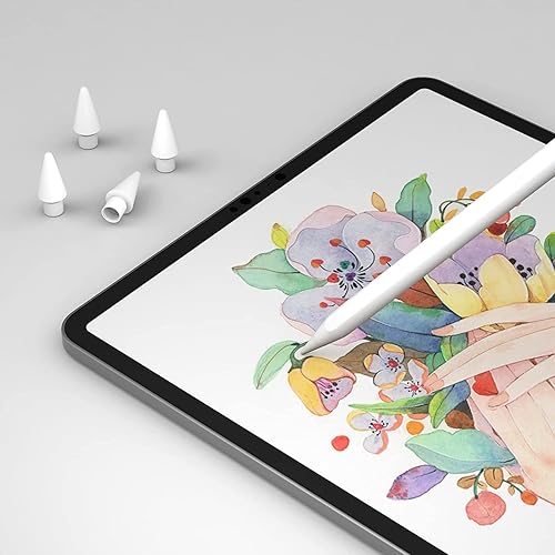 Miniatura 6 de MEKO Paquete de 4 puntas de repuesto para Apple Pencil de 1 generación y 2 generación, puntas para lápiz iPad Pro, color blanco