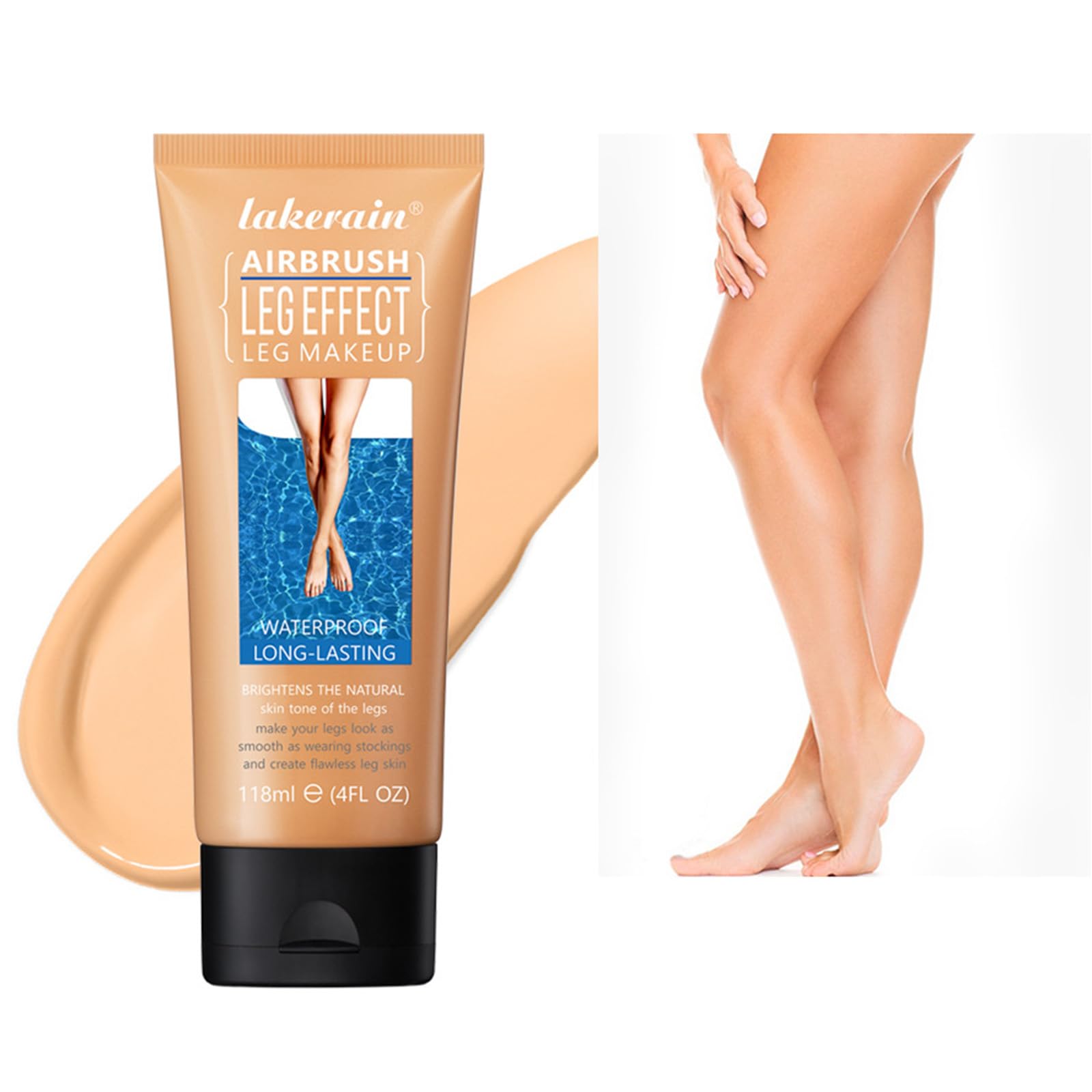Sugeru Lozione Per Il Trucco Delle Gambe, Leg Makeup Waterproof Waterproof No Transfer, Natural Leg Makeup Body Scars Long Lasting Concealer (02)