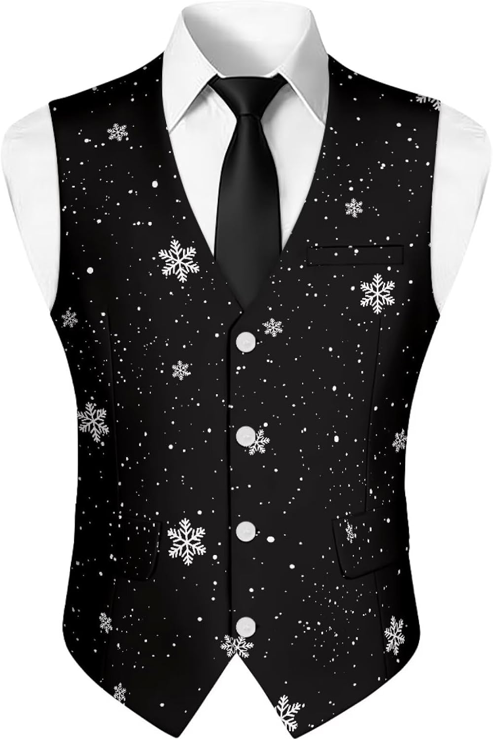 INSTANTARTS Men's Jacket Vest Regular Fit Lightweight Mens Vests Casual Dress Sleeveless Waistcoat Casual Vest V Neck