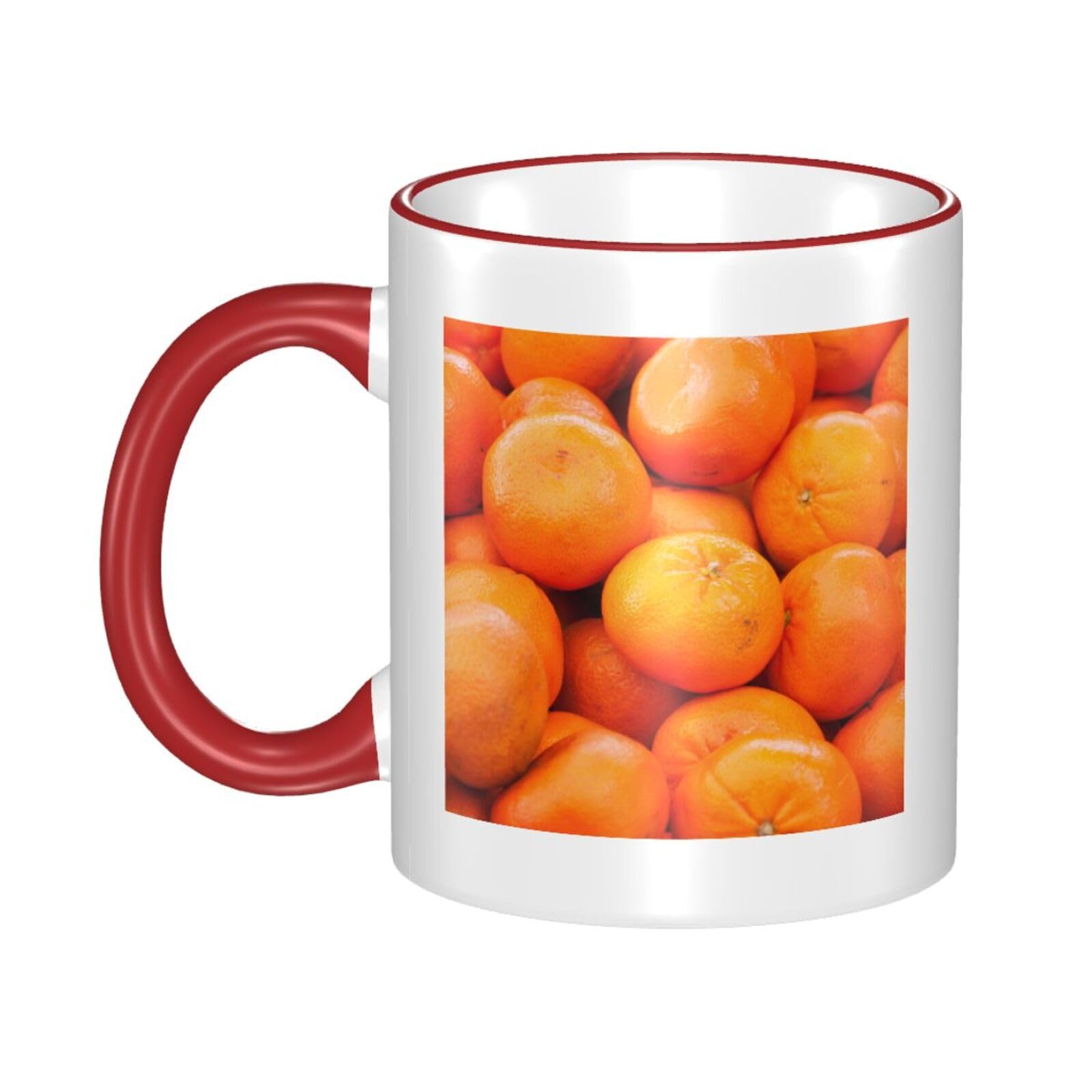 Tasses à café en céramique orange 326 ml pour vos matins dynamiques en cuisine