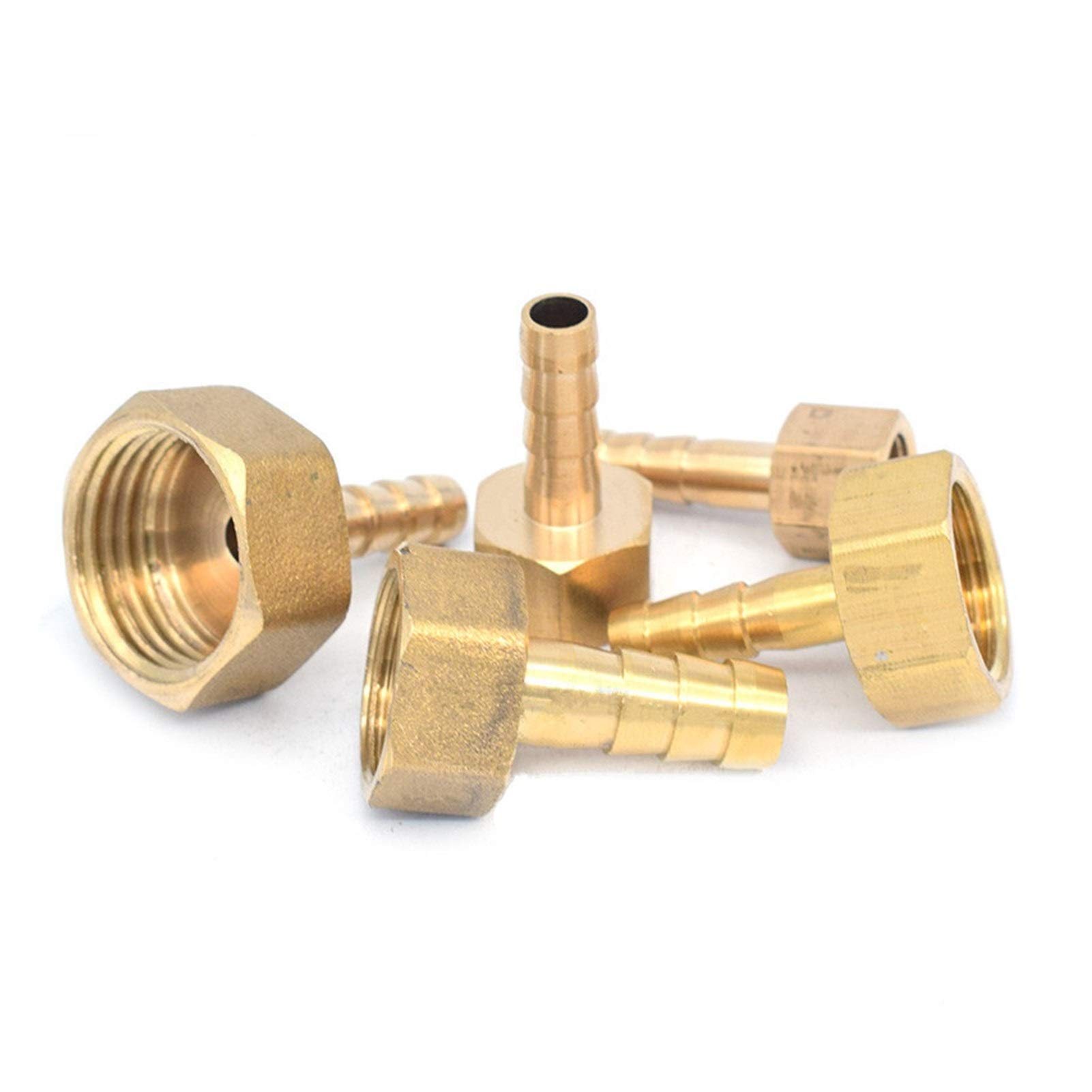 Xianglaa-Connettore del tubo dell'acqua, 4 millimetri 6 millimetri 8 millimetri 10mm 12mm 19 millimetri Hose Barb coda 1/8 1/4 1/2 3/8 maschio connettore comune, ottone Tubo adattatore accoppiator