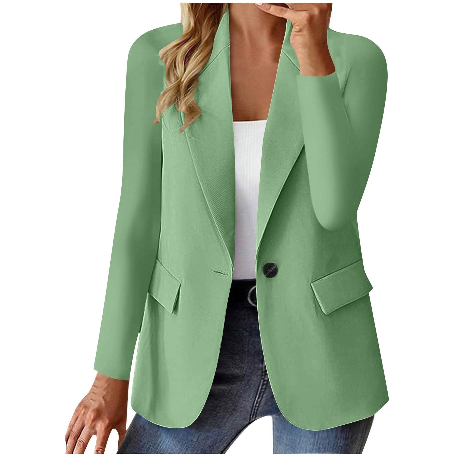 Womens Blazers for Work Suit Fashion Jackets Lightweight Oversized Casual Petite Blazer 2025 Long Sleeve Tops