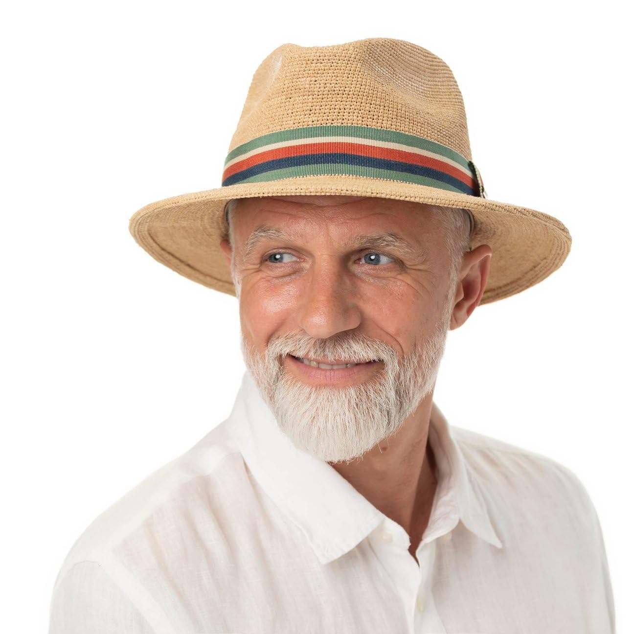 Stetson Littlefield Raffiahut Traveller Stil Naturfarbener Hut Luftig Handgefertigt Damen Herren Frühjahr Sommer