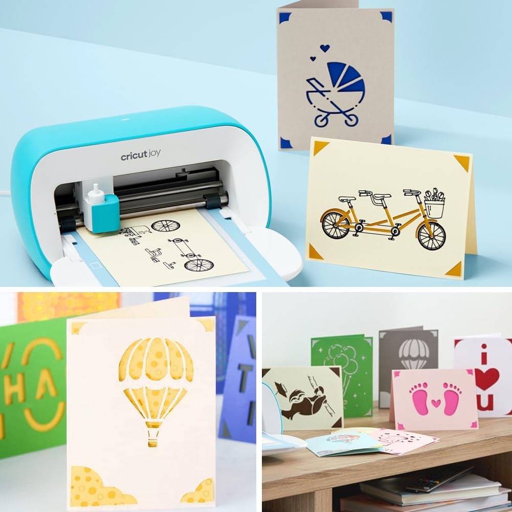 Insert Cards für Cricut Joy – 12 Pack DIY Biglietti fai da te con biglietti, inserti, buste, kit fai da te per la creazione di biglietti in pochi minuti, utilizzo con Cricut Card Matte, stile 2