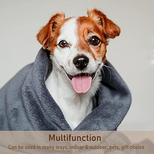 Miniatura 5 de allecalm Manta de cama de forro polar, tamaño King, ligera, suave, cálida, cómoda, acogedora manta de felpa mullida para todas las estaciones para