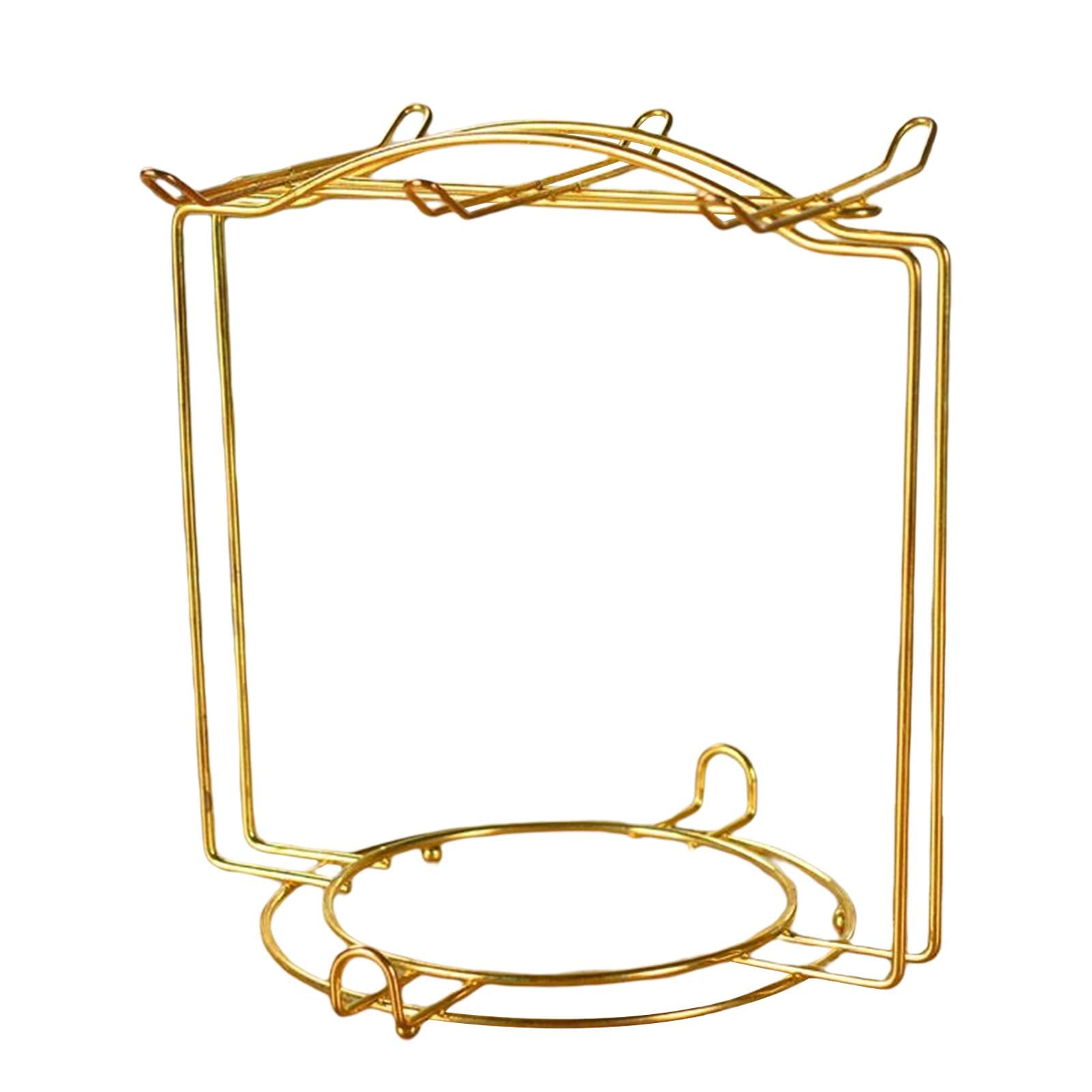 Metal Coffee Cup Holder Organizer Rack Water Drainer for Countertop Tabletop Aureate-image-23