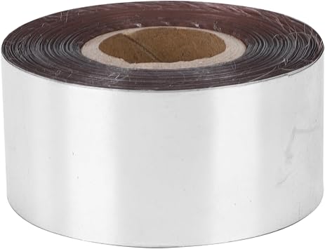 Gold Hot Stam Foil 120 MetersRoll 3cm Width DIY Decoration Accessories for Leather Cloth Package Box Compatible with Hot Stam (Silver)