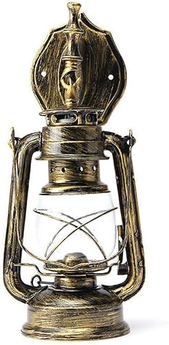 Miniatura 7 de DYRABREST Rústico linterna montado en la pared Vintage Retro Metal jardín al aire libre lámpara luz E27 (Y) Y,G,Negro