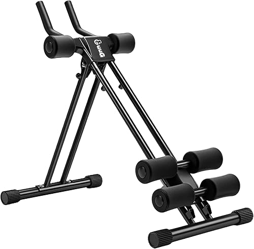 Máquina de entrenamiento abdominal abdominal ajustable abdominal, plegable, equipo de entrenamiento de fuerza de núcleo, entrenamiento de estómago