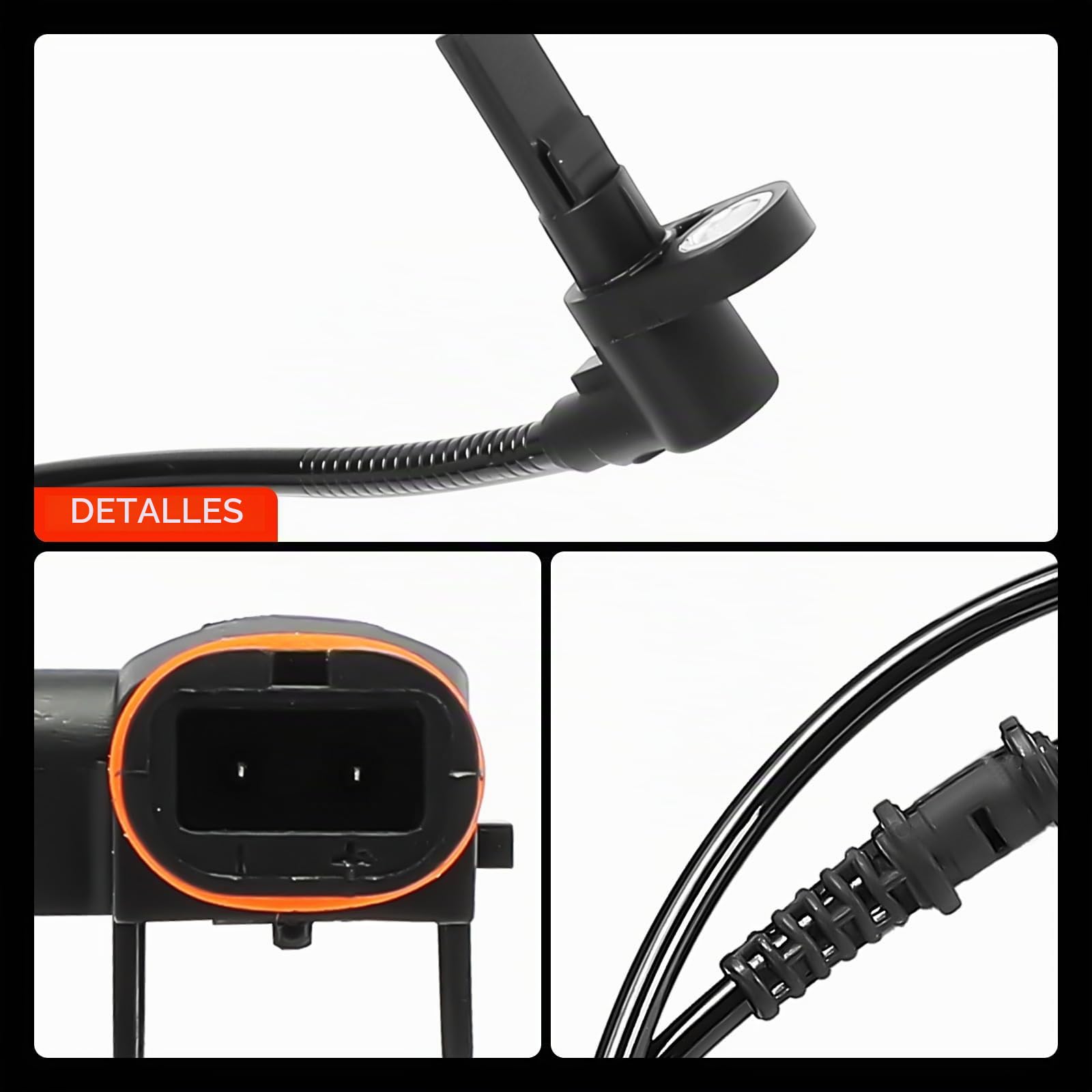 Frankberg 2 sensores ABS, sensor de velocidad ABS delantero de 2 Polos, | Compatible con: Autobús Vito W639, Viano W639, Vito/Mixto Van W639