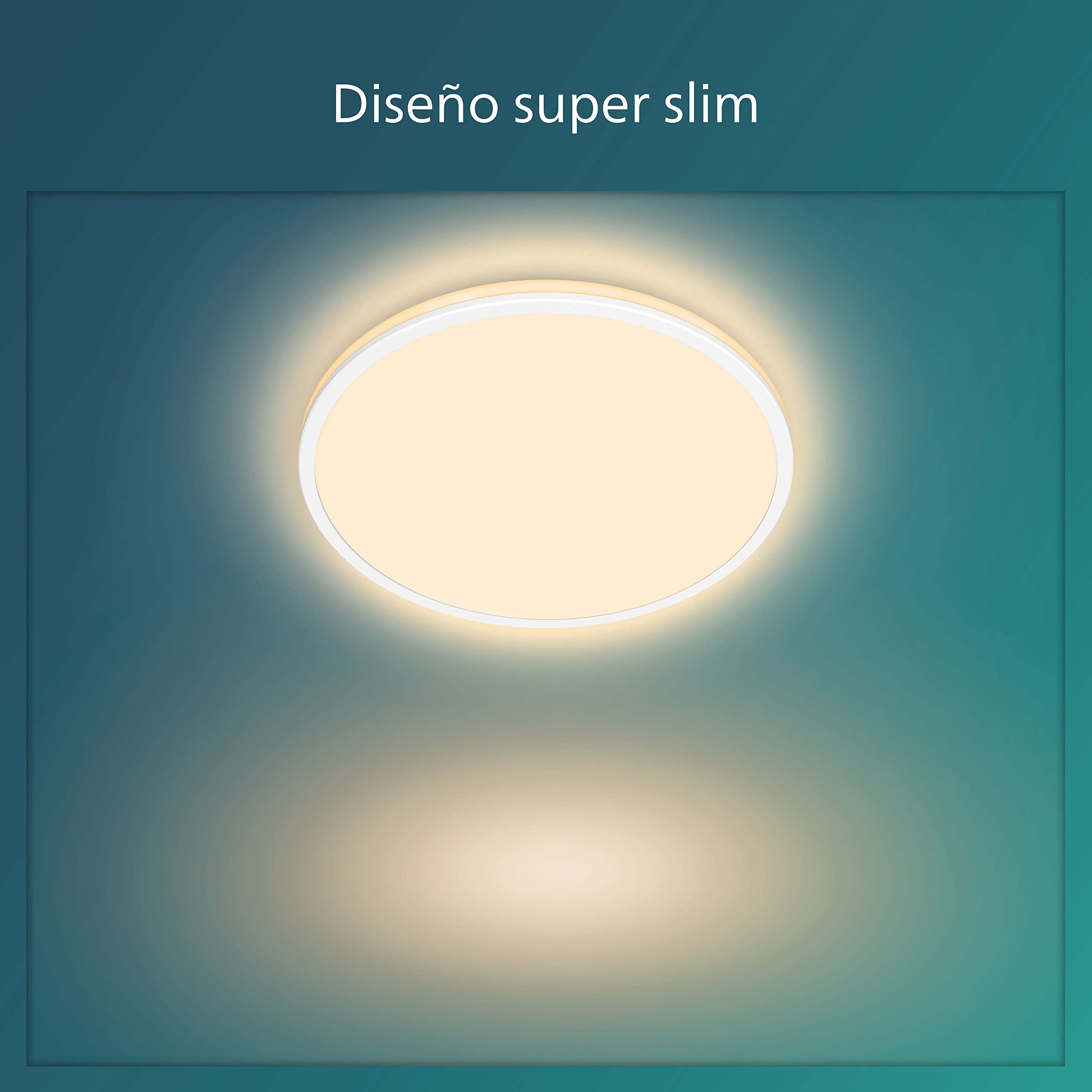Philips LED Lampa sufitowa Ozziet CL570 18W, 2700 K, biała, 2 strefy światła, 3 różne ustawienia