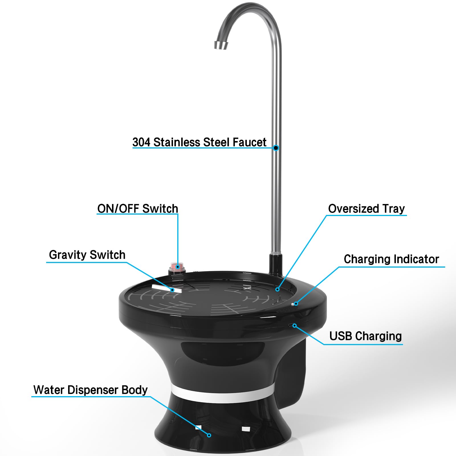 CK 水ディスペンサー ブラック Amazon.co.jp: ブラックウォーターディスペンサー 自動電気飲料水