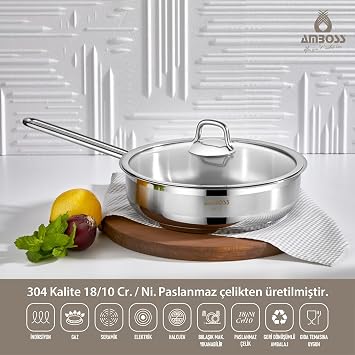 Amboss Chef 11 Piece Stainless Steel Cookware Set
