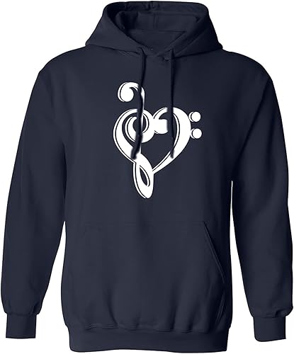 Miniatura 3 de zerogravitee Music Note Heart - Sudadera con capucha para adultos