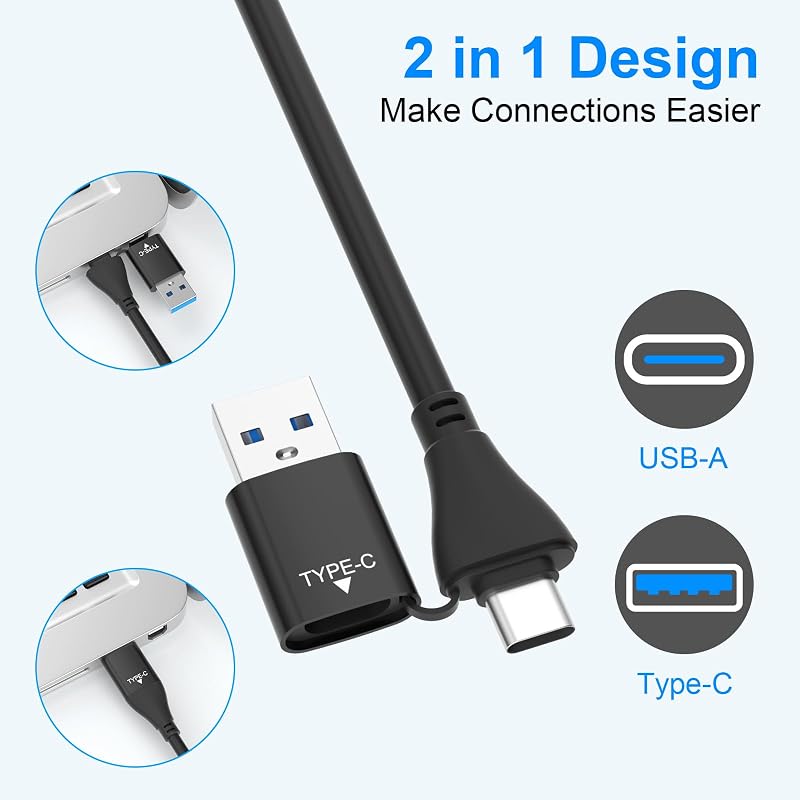 Cititor de carduri 7 în 1 Yeemie Pro USB 3.0 USB-C pentru SD, TF, microSD, CF, MS, MMC, XD, 5 Gbps, suportă 5 carduri simultan