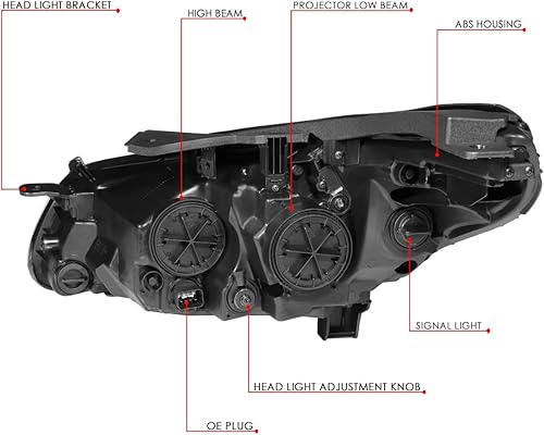 Miniatura 6 de Auto Dynasty Faros delanteros de montaje de faros delanteros compatibles con Sonata 15-17