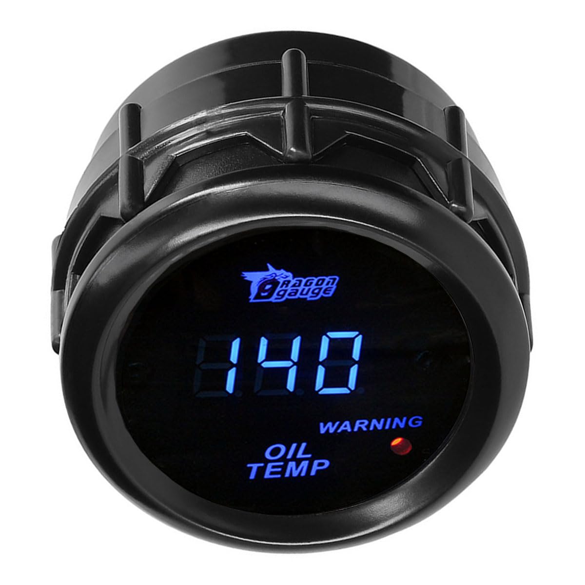 Oil Temperature Meter for Car 52 mm Thermometer Indicator for Car 12 V Blue Light Digital Meter Temperature Oil Car Pressure Gauge Temp Celsius