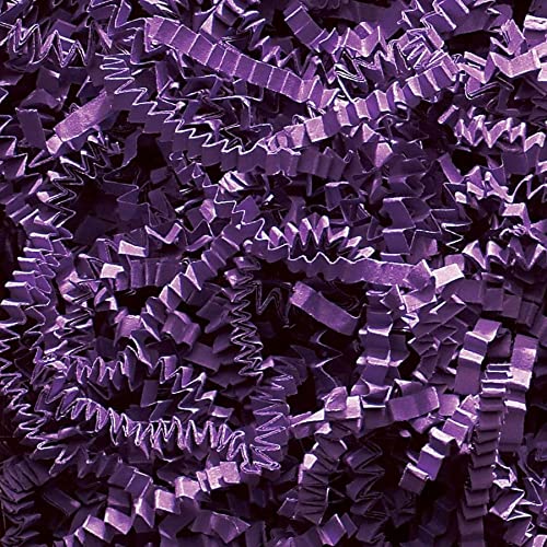 Box.it.pack.it Shredded Crinkle ZigZag Kraft Paper, Purple, 500g, 0.5 kg