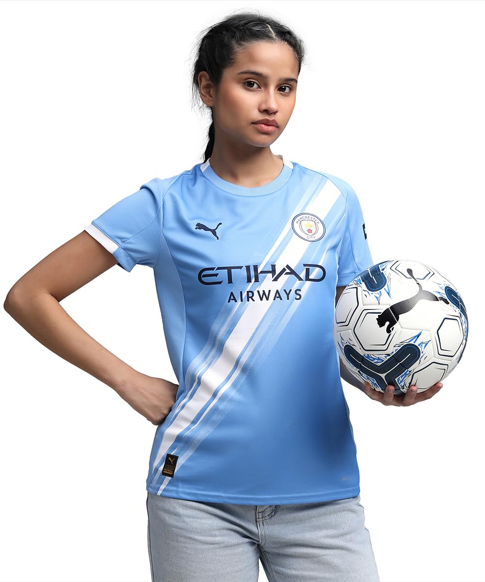 Manchester City  Women's   Home Shirt 25/26, Football by Puma in Size 10, Sports Direct