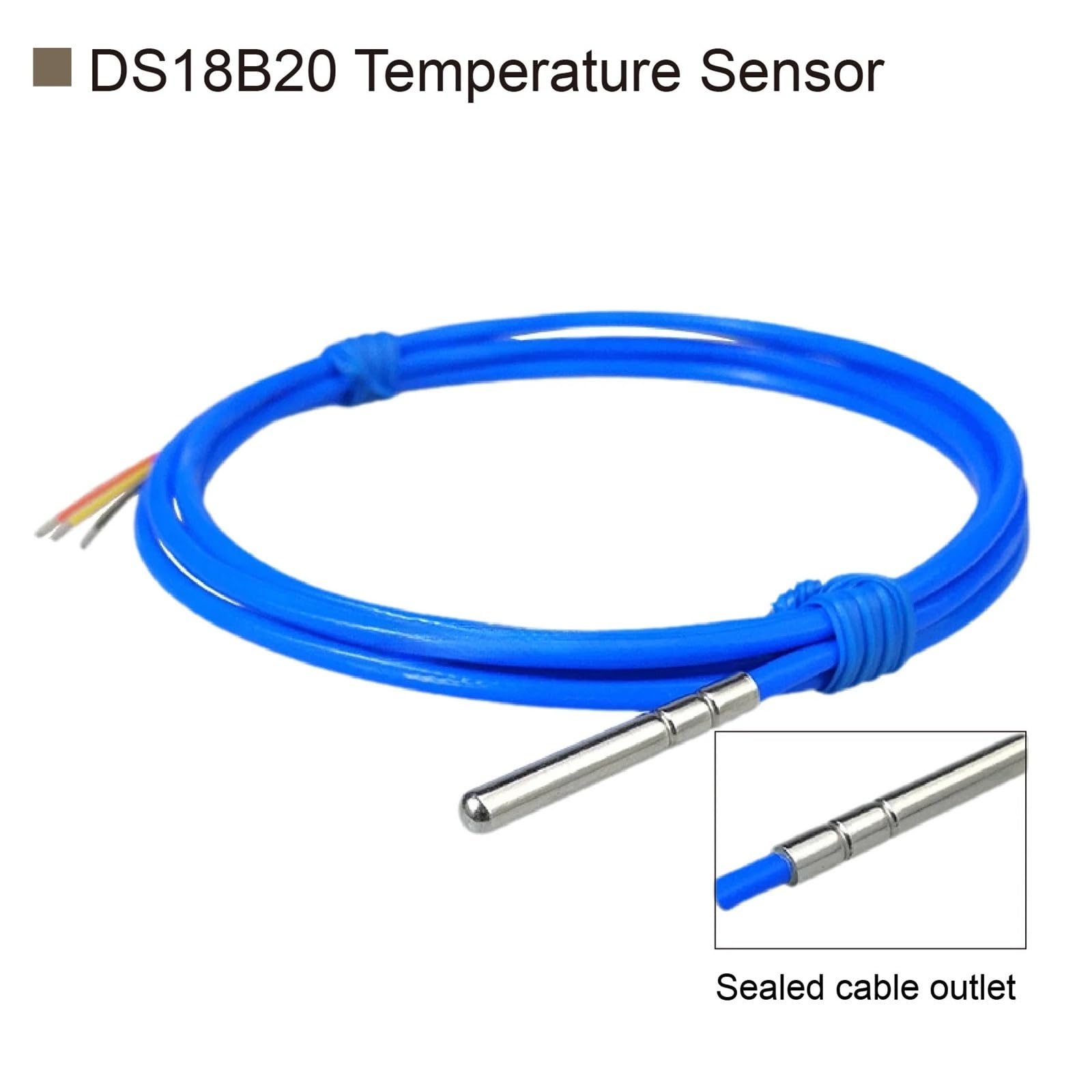 Cyfrowa wodoodporna sonda czujnika temperatury, kabel PTFE ze stali nierdzewnej, wysoka precyzja olejoodporna temperatura przemysłowa