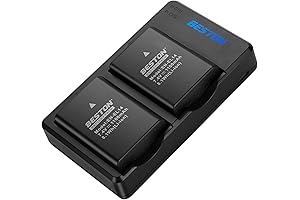 BESTON 2-Pack EN-EL14 / EN-EL14a Battery Packs and Rapid USB Charger for Nikon Cameras