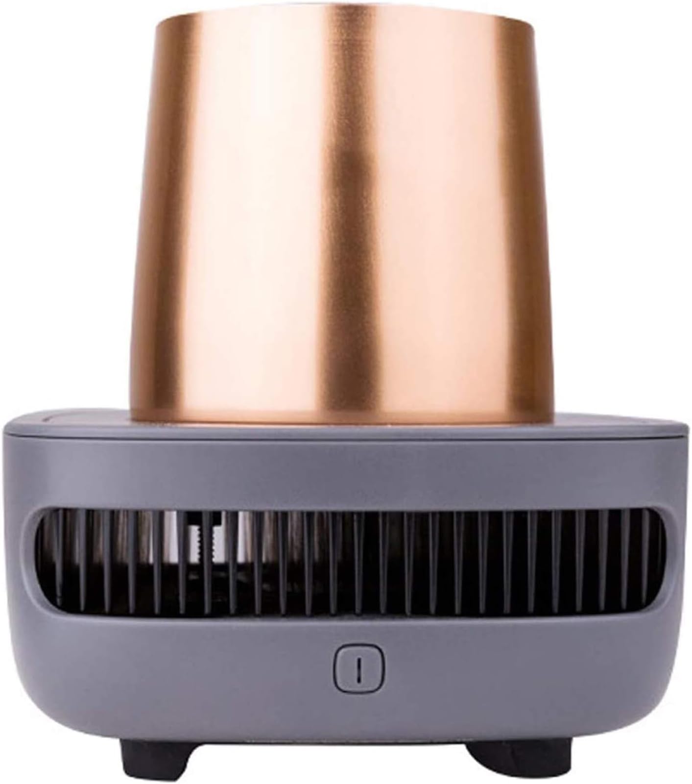 CUSMA Taza De Enfriamiento Instantáneo, Enfriador De Tazas Inteligente, Taza Portátil para Automóvil, Enfriador De Tazas con Refrigeración para Bebidas, Bebidas De Cola Y Vino,Gris