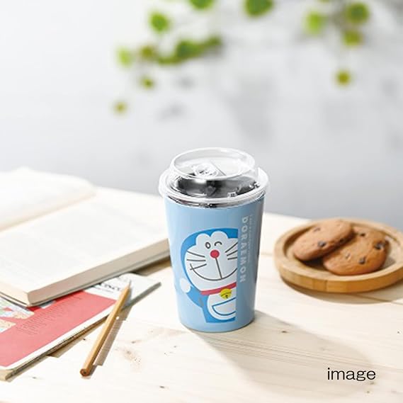 Kaneshotouki 008193 Doraemon Vacuum Insulated Stainless Steel Tumbler, M, 13.5 fl oz (400 ml), Blue