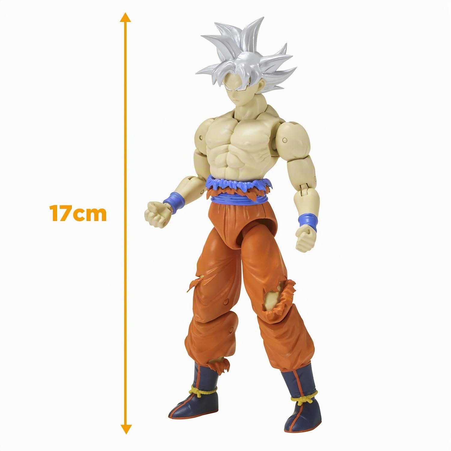 Dragon Ball Super Bandai Figurina Dragon Stars 17 cm - Goku Ultra Instinct - Licenza ufficiale Dragon Ball - Figurina articolata Goku - Giocattolo per bambini 4 anni e + - 35994J